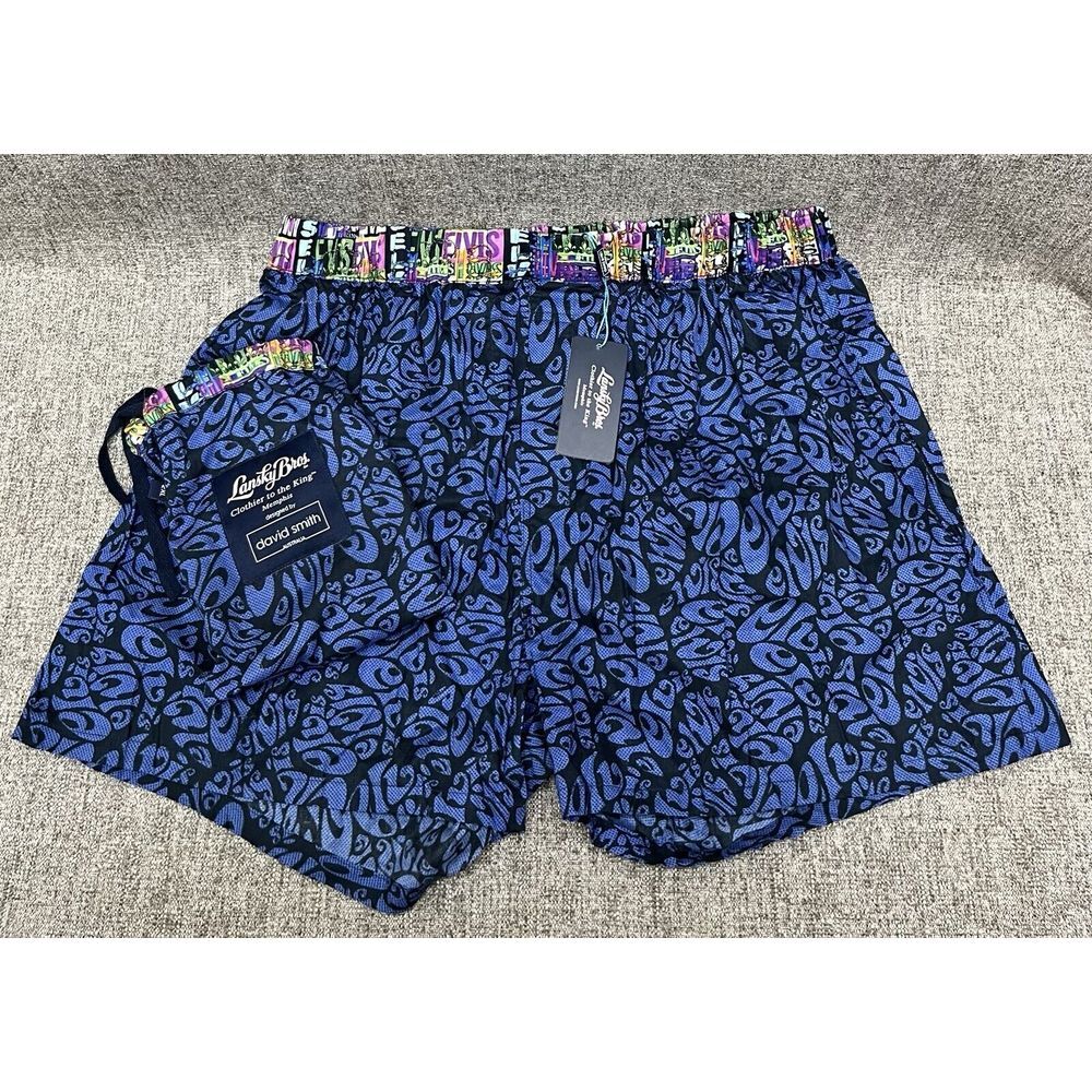 NWT Lansky Bros Boxer‎ Shorts Underwear Elvis Music Sz Colorful 2XL David Smith